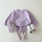 Spring and autumn candy-colored vests pants set